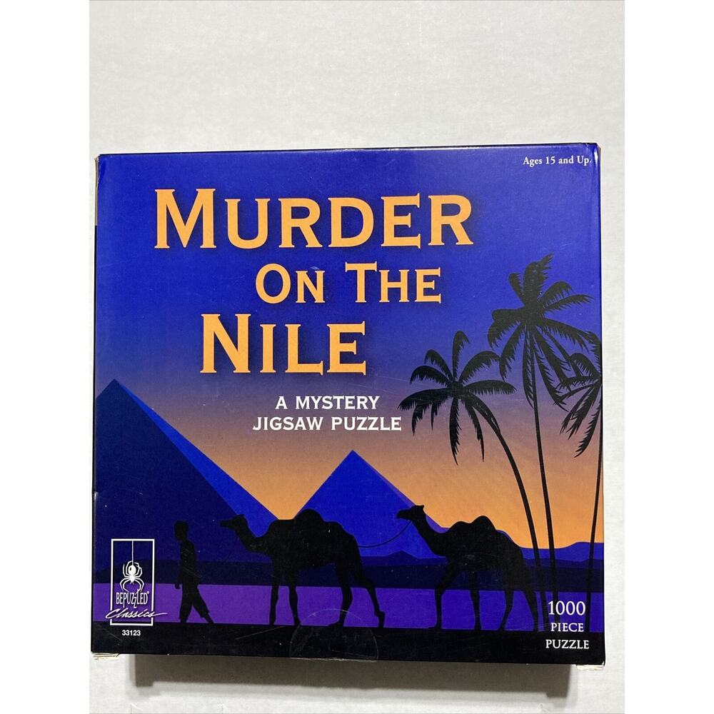 NEW BePuzzled Murder on the Nile Classic Mystery Jigsaw Puzzle 1000 Pieces